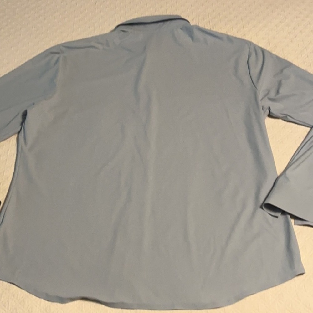 7D 7 Diamonds Liberty 4-Way Stretch Button Up Light Blue Shirt Size L - Picture 5 of 7